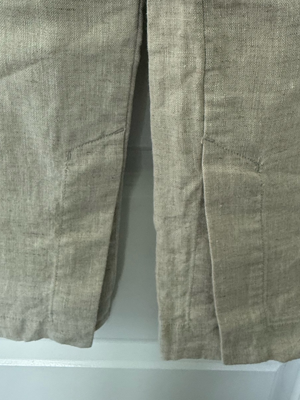 NWT Athleta Retreat Beige 100% Linen Wide Leg Drawstring Pants - Picture 3 of 8
